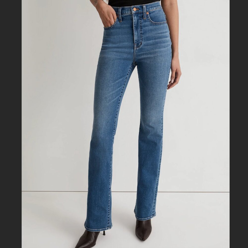 Madewell Skinny Flare Jeans Elevere Wash Size 14W